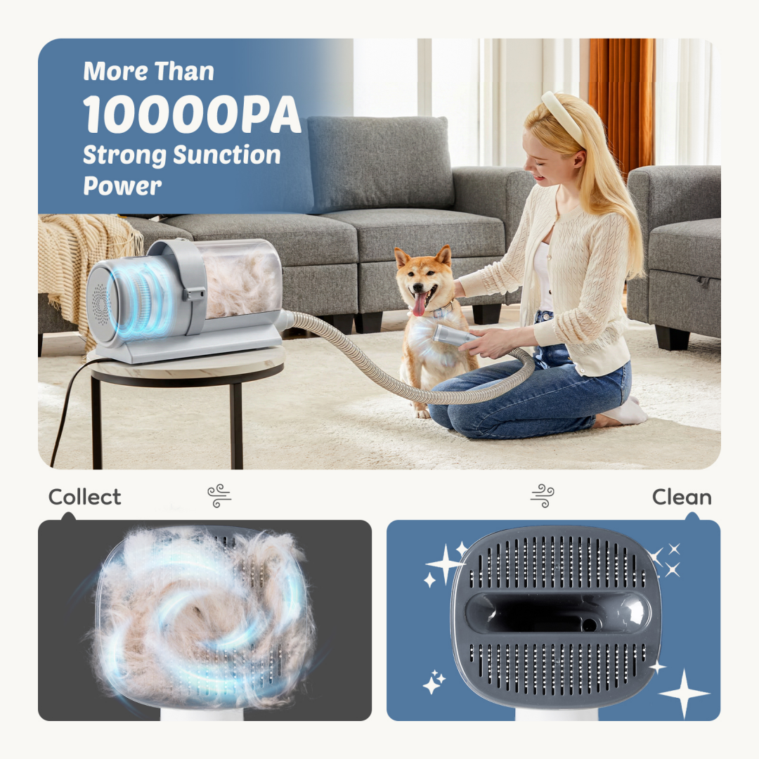 SpotiPaw™ Cordless Low-Noise Dog Grooming Clipper Kit (5-Tool Set)