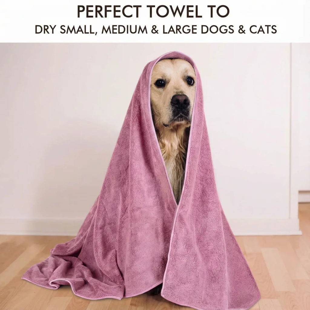 SpotiPaw™ Quick-Dry Super Absorbent Pet Bath Towel