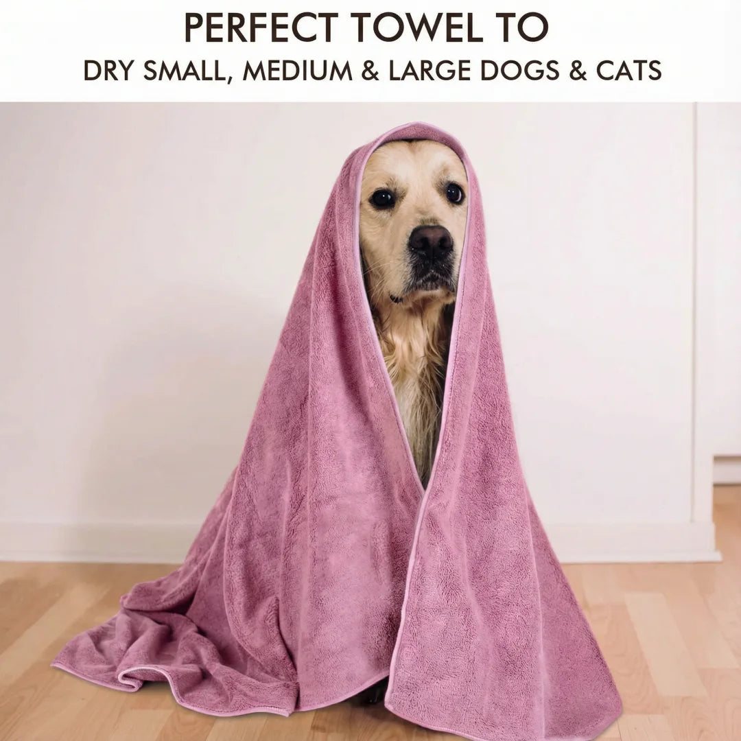 SpotiPaw™ Quick-Dry Super Absorbent Pet Bath Towel