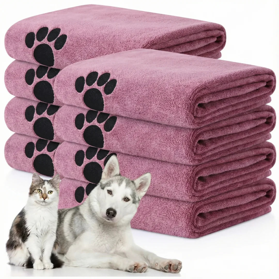 SpotiPaw™ Quick-Dry Super Absorbent Pet Bath Towel
